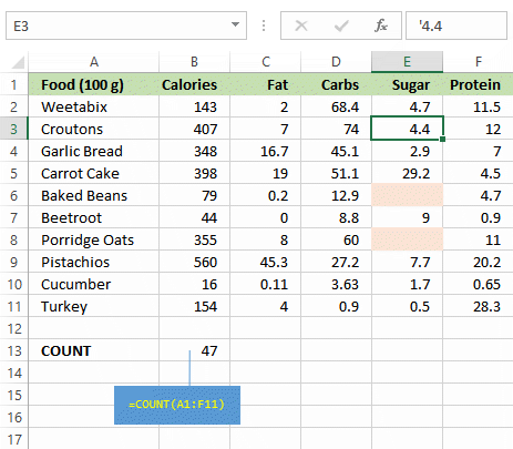 Excel numbers input as text