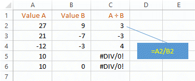 Excel #DIV/0!