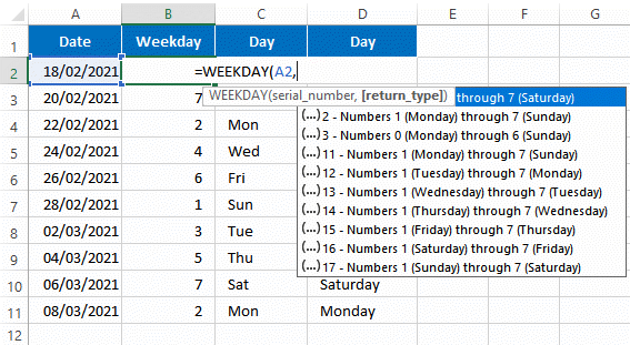 Extract Day From Date In Excel