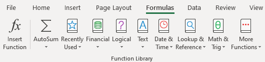 Microsoft Excel's user interface ribbon