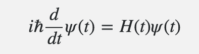 Time-dependent Schrödinger equation